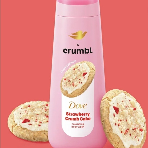Dove x Crumbl bundle of 3 products new Body Wash,Hand Soap & Body Scrub - Picture 2 of 4